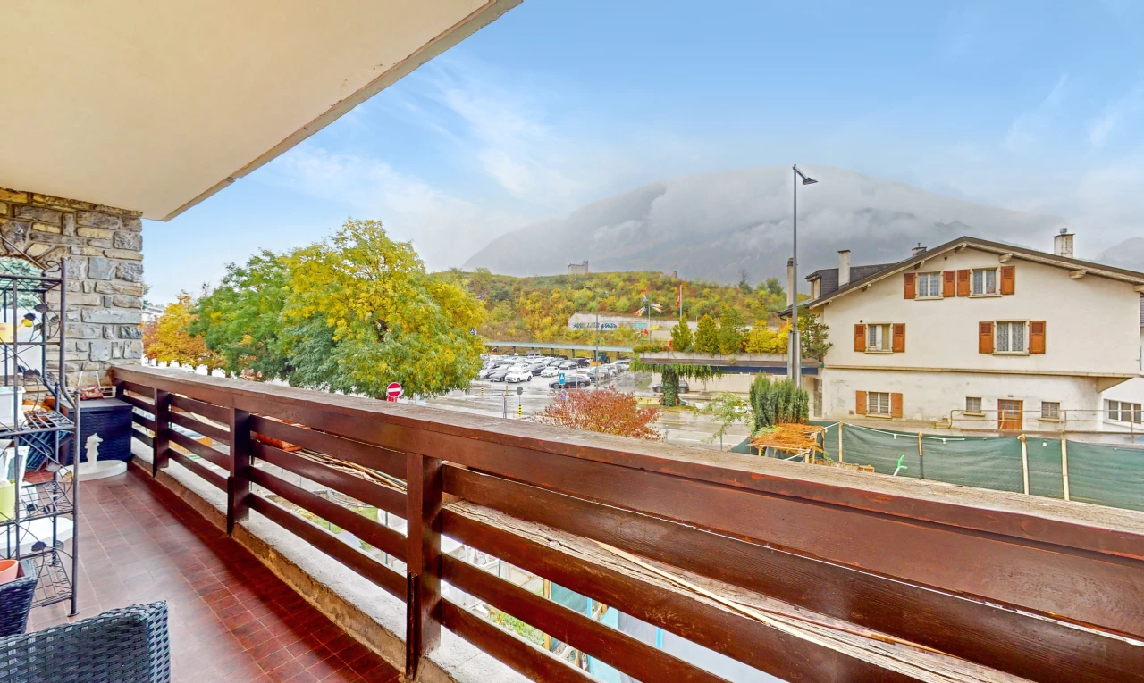 blick auf den balkon