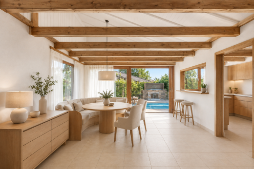 terrasse mit wintergarten, außenbar, und inside property