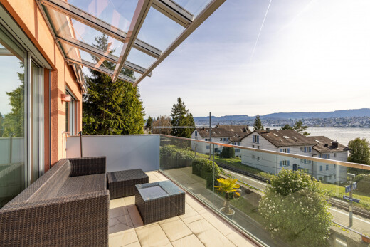terrasse mit balkon, from property, day time, mountain view, und blick auf die berge