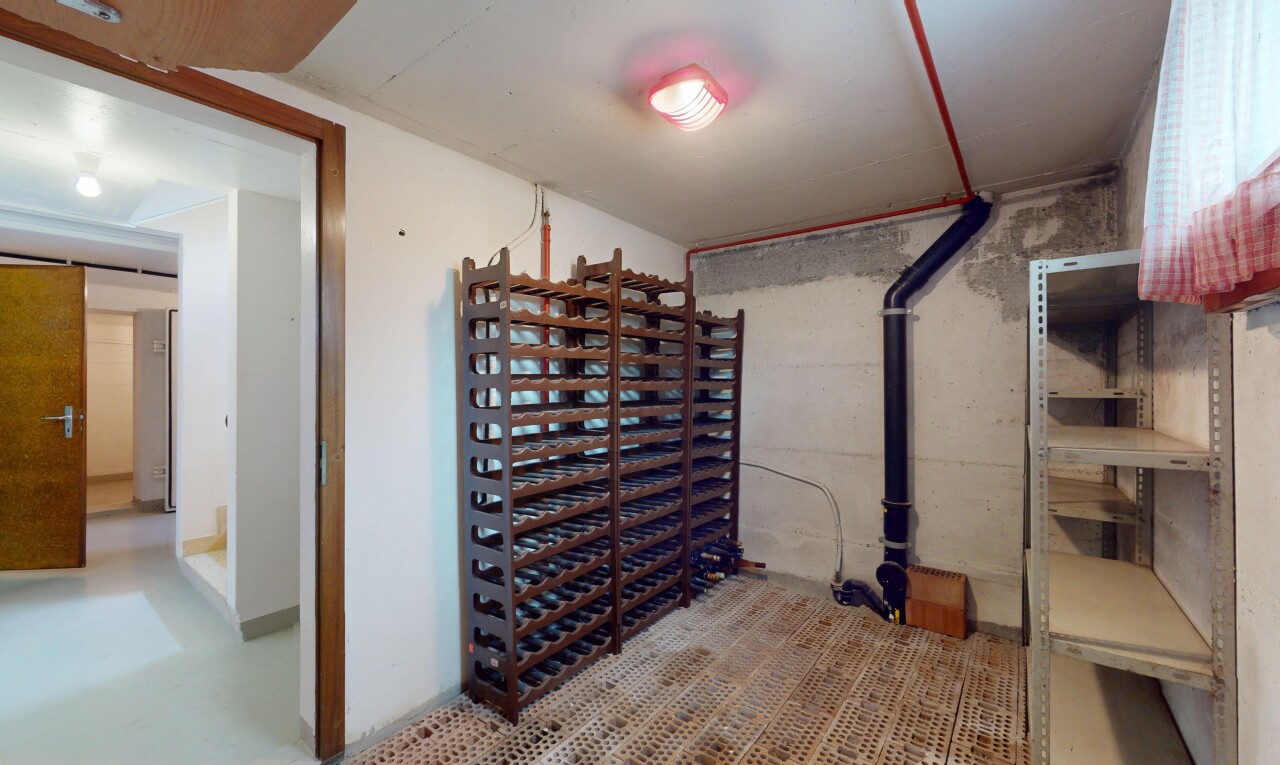 keller mit concrete floor und betonboden