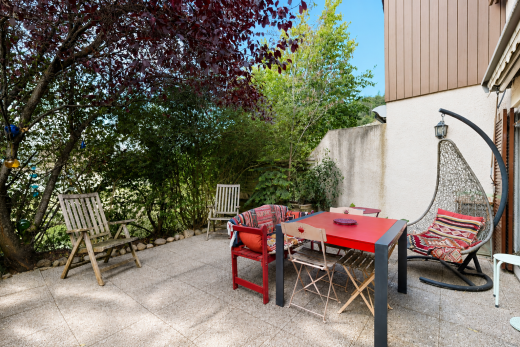 terrasse avec terrasse, from property, day time, et clôture