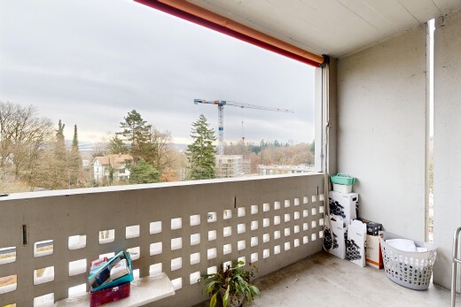 balkon mit overcast, balkon, und from property