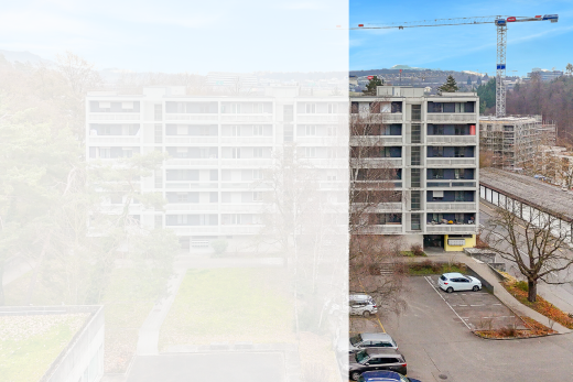 extérieur du bâtiment avec vue sur le complexe d'appartements, apartment complex view, et day time