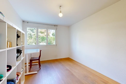 office area with light wood-style floors