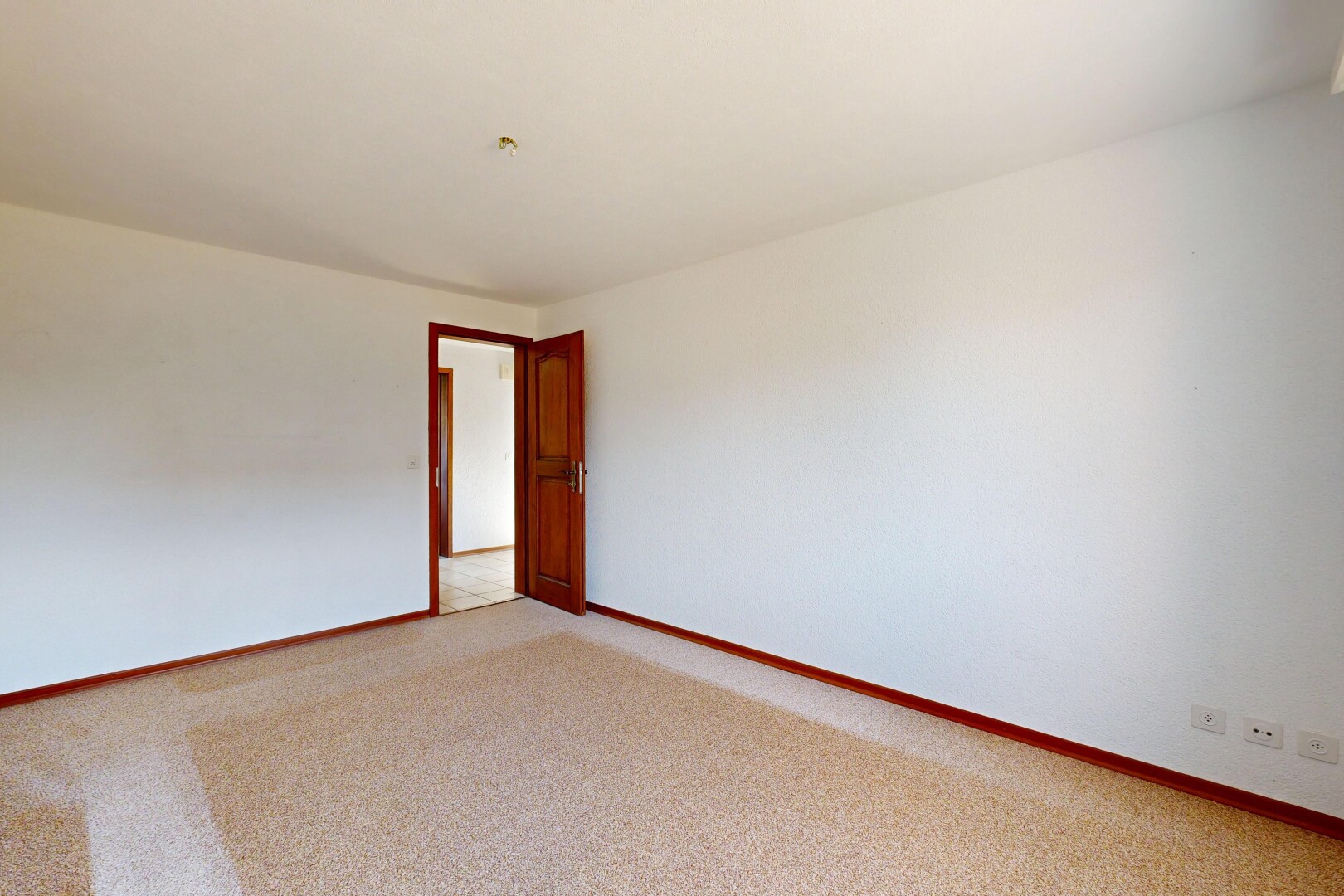 leerer raum mit gipskartonwand, drywall, teppich, carpet, und sockelleisten