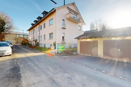 außenansicht mit stuckverkleidung, apartment complex view, from community, dachgaube, und außenansicht