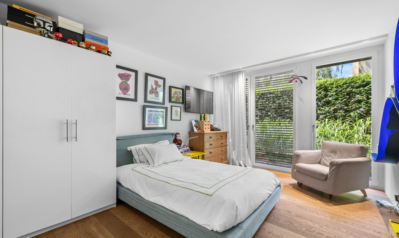 room with wood finished floors