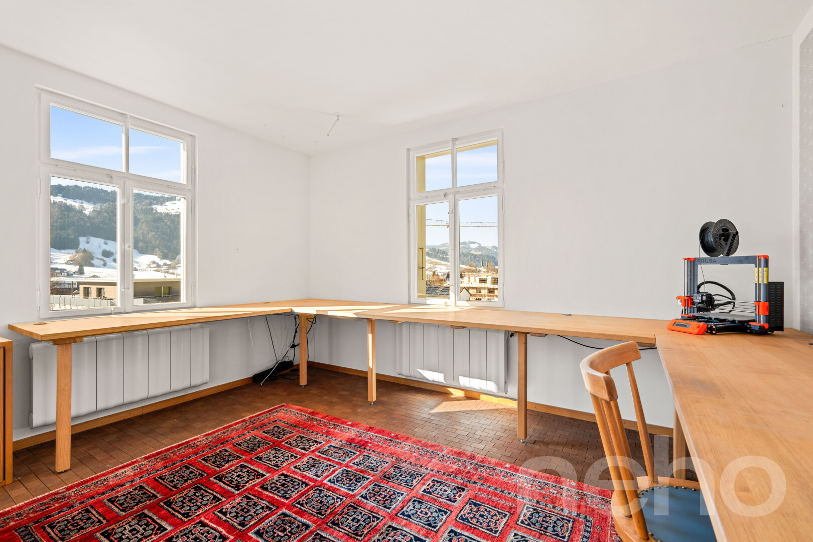 büro mit day time, kühler, drywall, gipskartonwand, und natural light