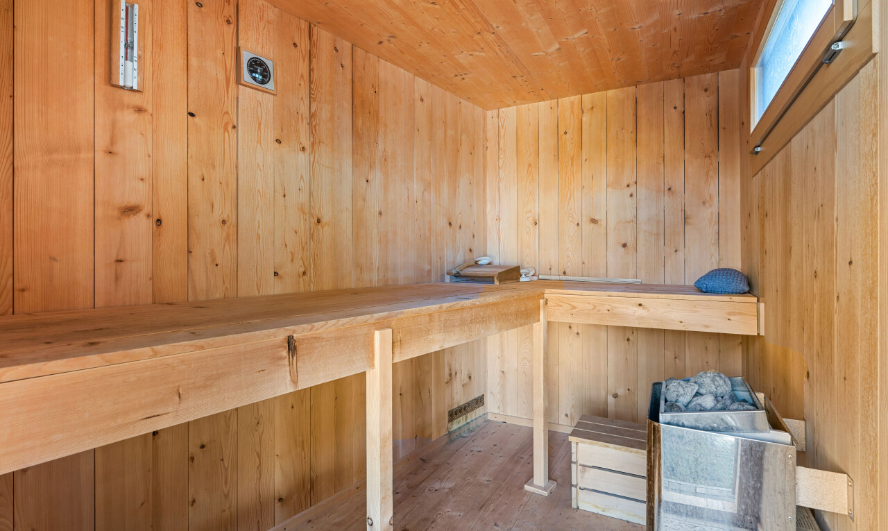 espace intérieur avec sauna