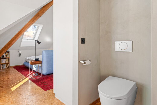 bad mit dachfenster, inside property, gipskartonwand, und drywall