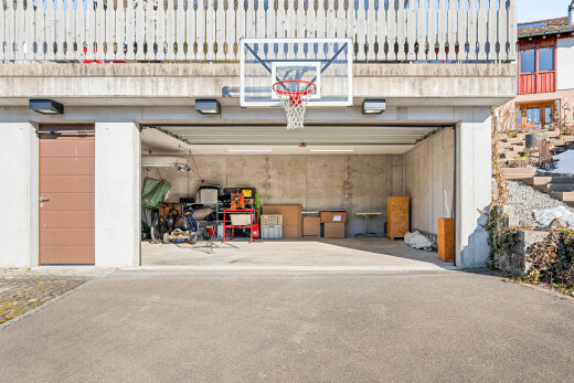 parken mit eingebaute garage, auffahrt, und day time
