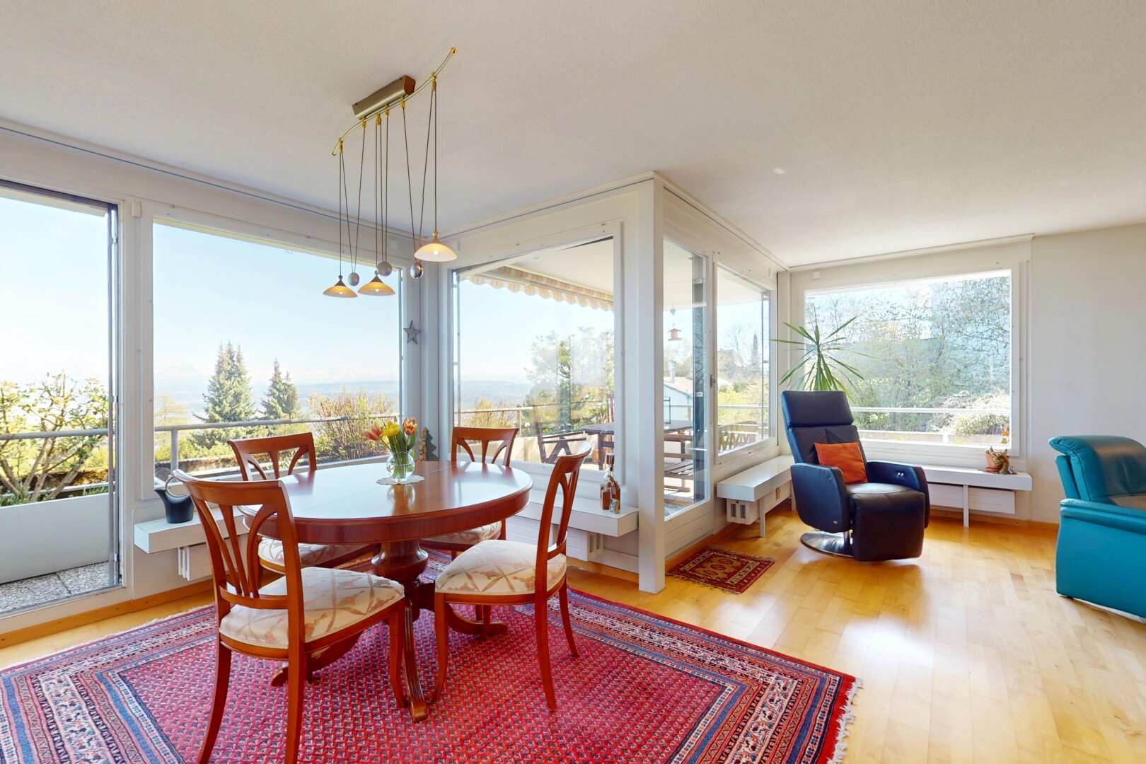 dining area featuring wood finished floors