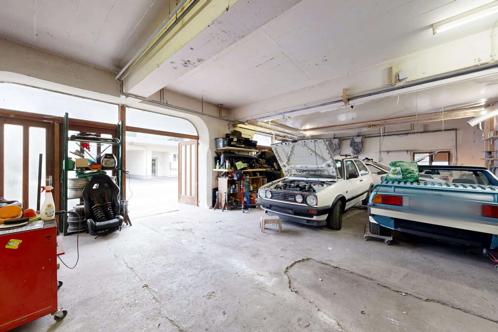 view of parking