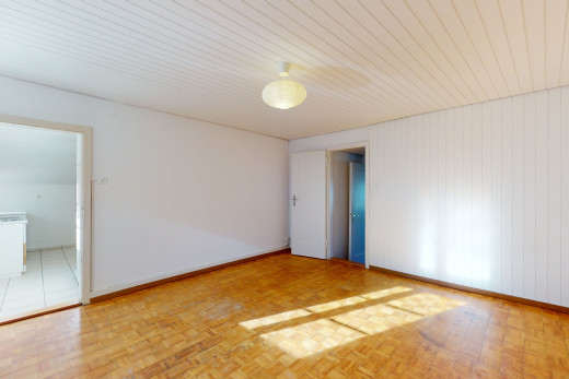 chambre vide avec parquet