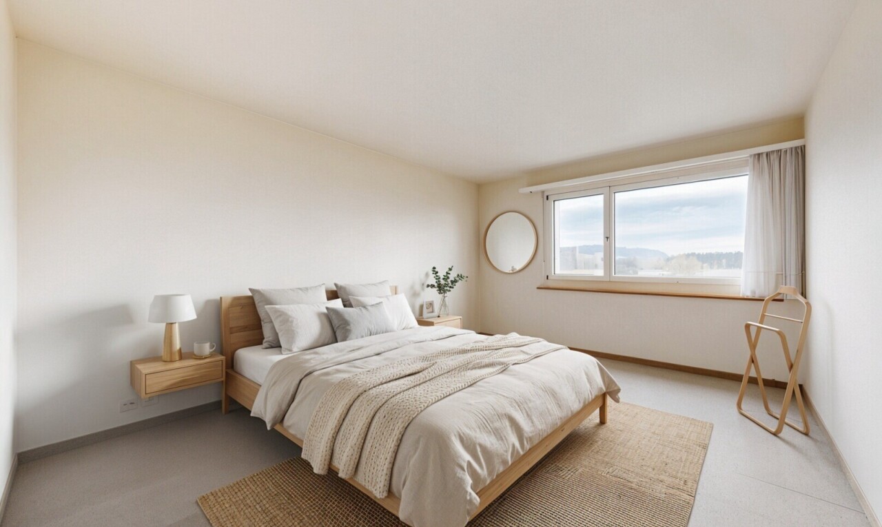 spare room with light carpet