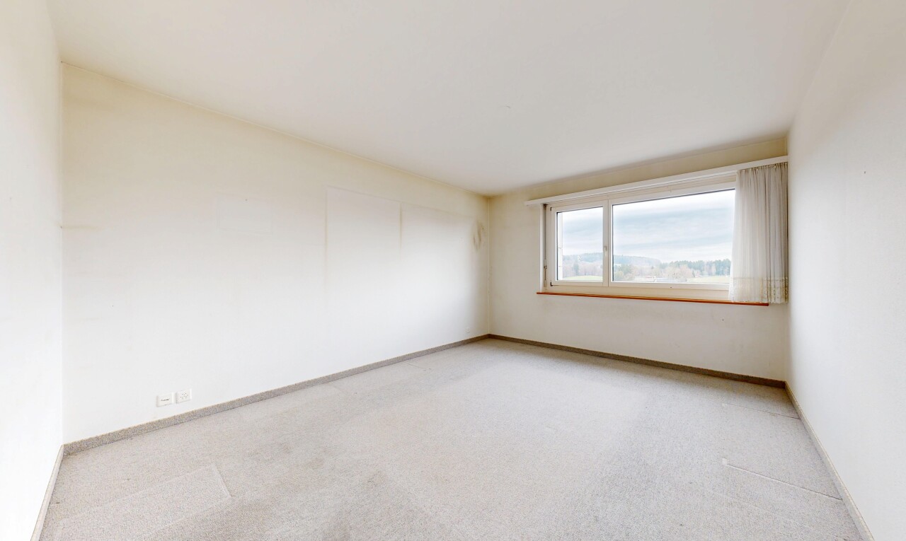 spare room with light carpet