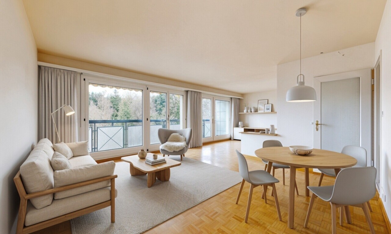 spare room with parquet flooring and baseboards
