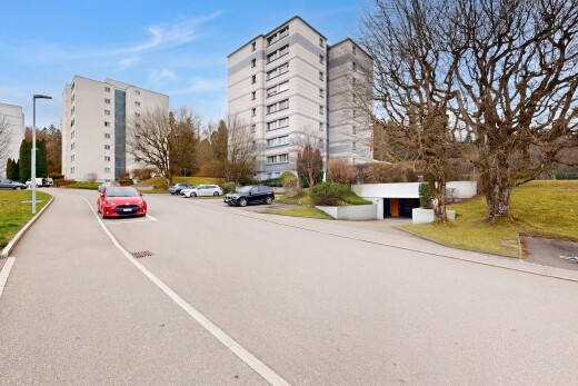 außenansicht mit day time, blick auf wohnanlage, und apartment complex view