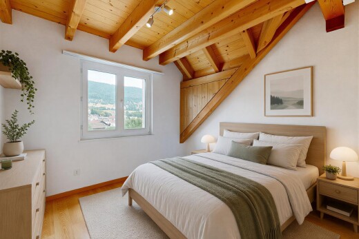 room featuring track lighting, vaulted ceiling with beams, wood ceiling, and light wood-style floors
