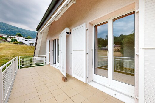 balkon mit overcast und from property