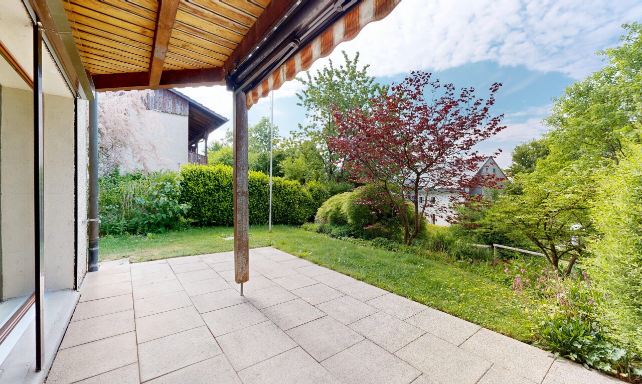 terrasse avec from property, day time, terrasse, et pelouse