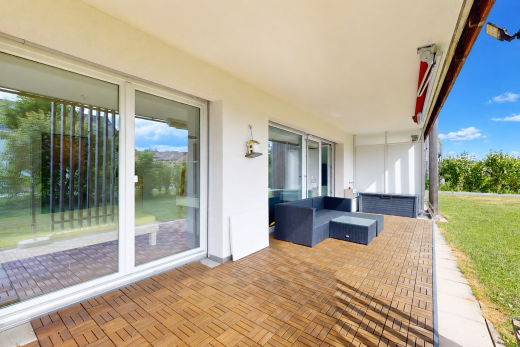 terrasse mit day time, from property, und wohnraum im freien
