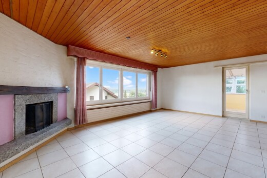 leerer raum mit day time, holzdecke, wood ceiling, natürliches licht, und natural light