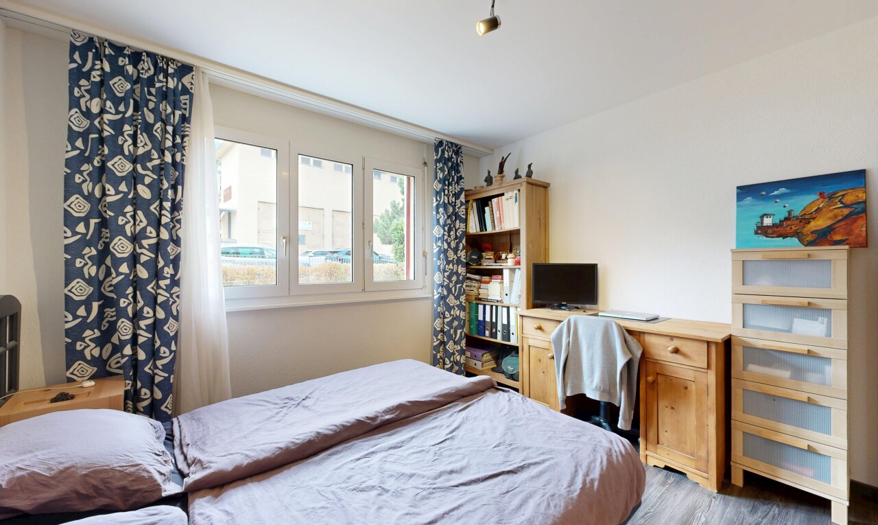 room with light wood-style flooring
