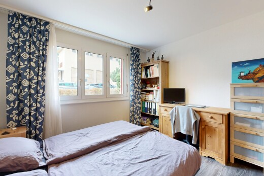 room with light wood-style flooring
