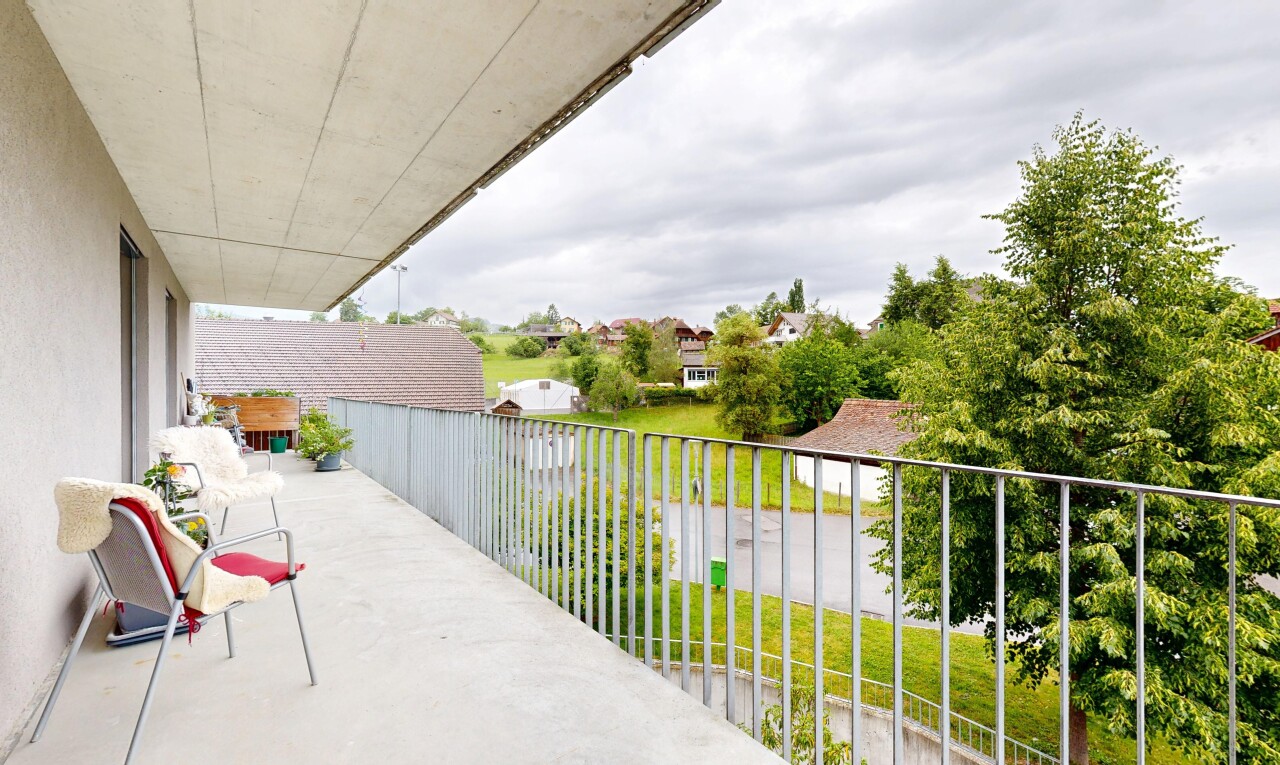 terrasse mit overcast, from property, und balkon