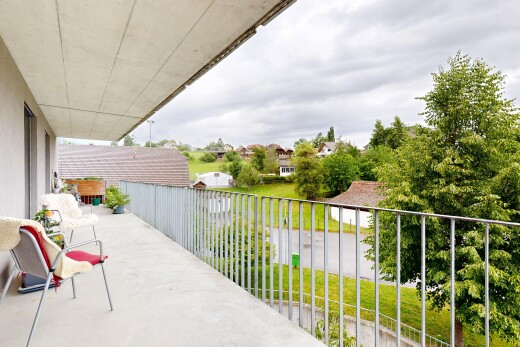 terrasse mit overcast, from property, und balkon