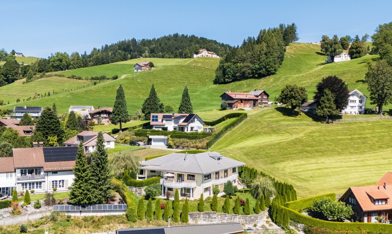 außenansicht mit day time, aerial view, rural view, und ländliche aussicht