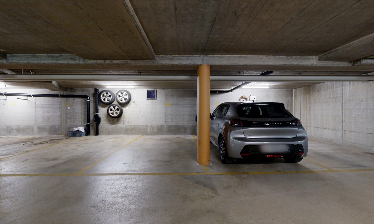 parken mit parkgarage und inside community