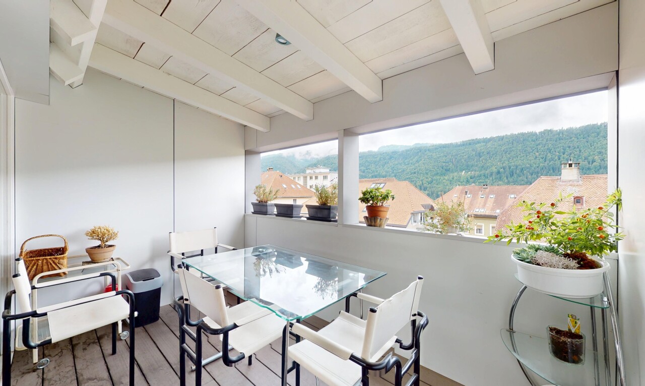 terrasse avec coin repas extérieur, overcast, et terrasse