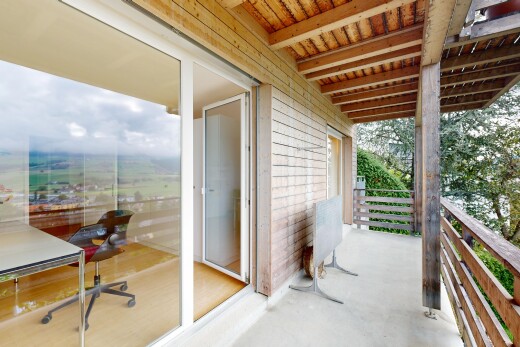 balkon mit balkon und overcast