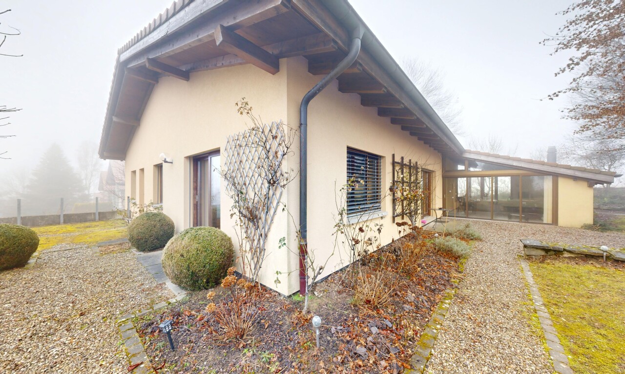 façade avec overcast, from property, et bardage en stuc