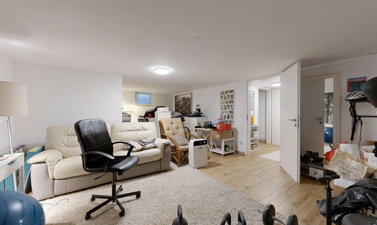 living room featuring light wood-type flooring