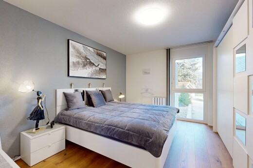 room with light wood-type flooring