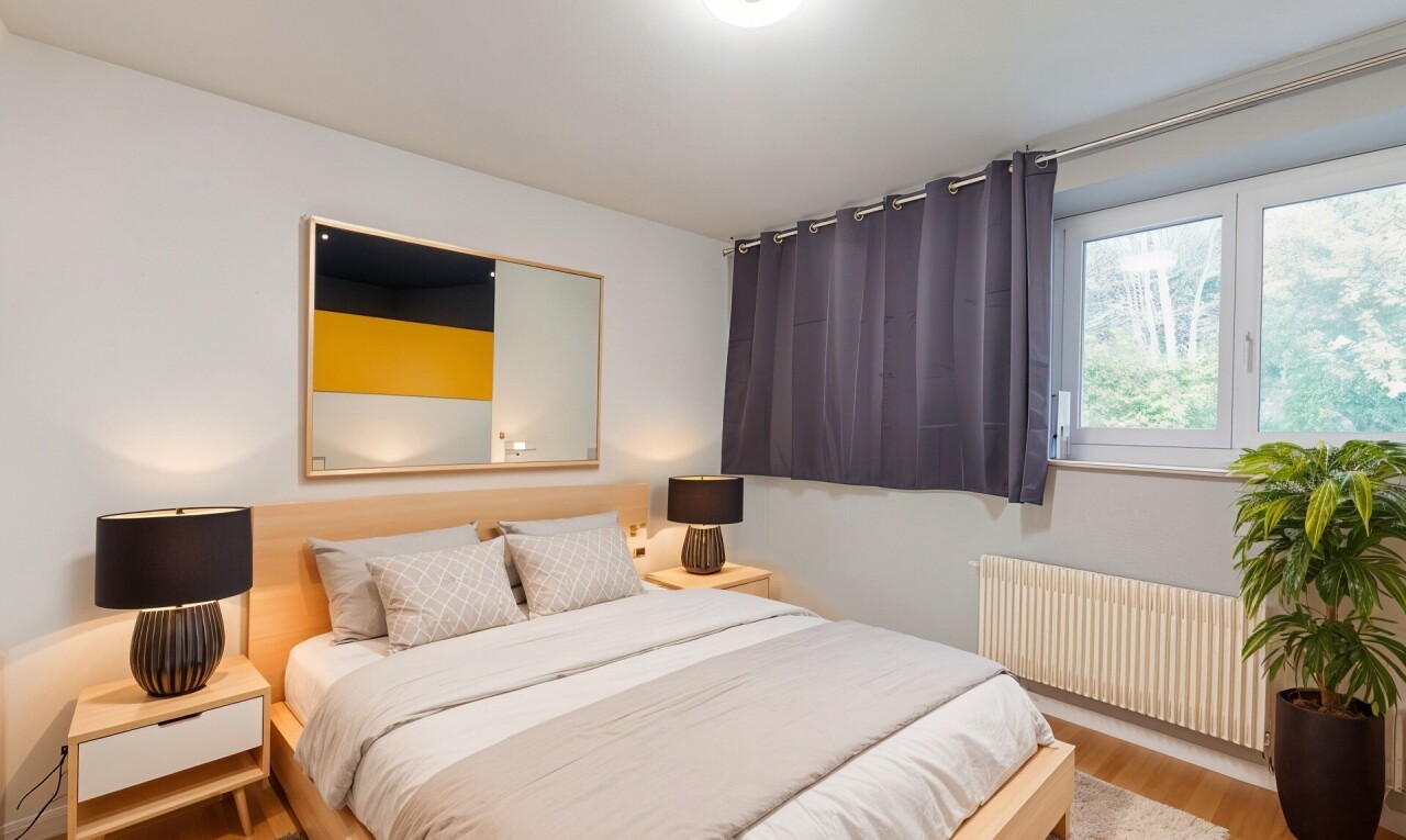 room featuring radiator heating unit and wood finished floors
