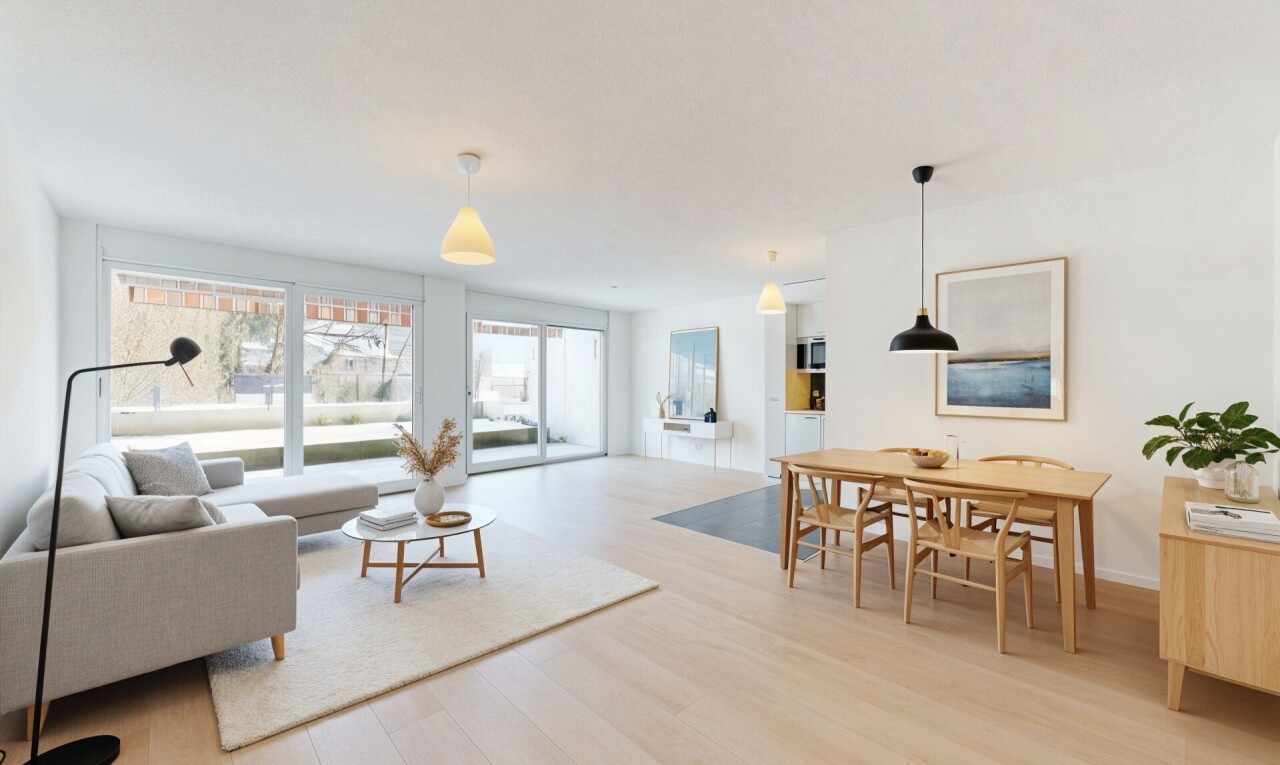 pièce vide avec cloison sèche, drywall, lumière naturelle, natural light, et inside community