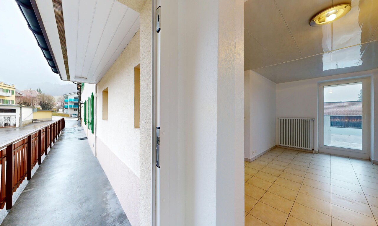 balcon avec radiateur