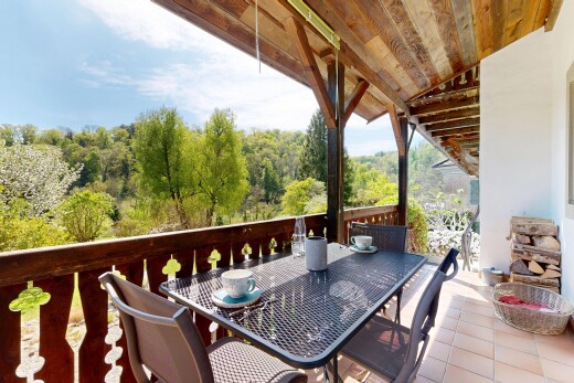 balkon mit from property, essbereich im freien, day time, und wintergarten