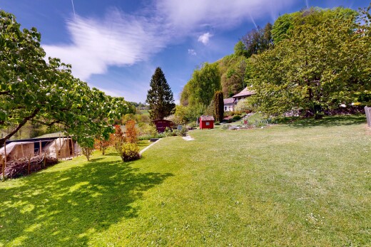 garten mit rasen, from property, und day time