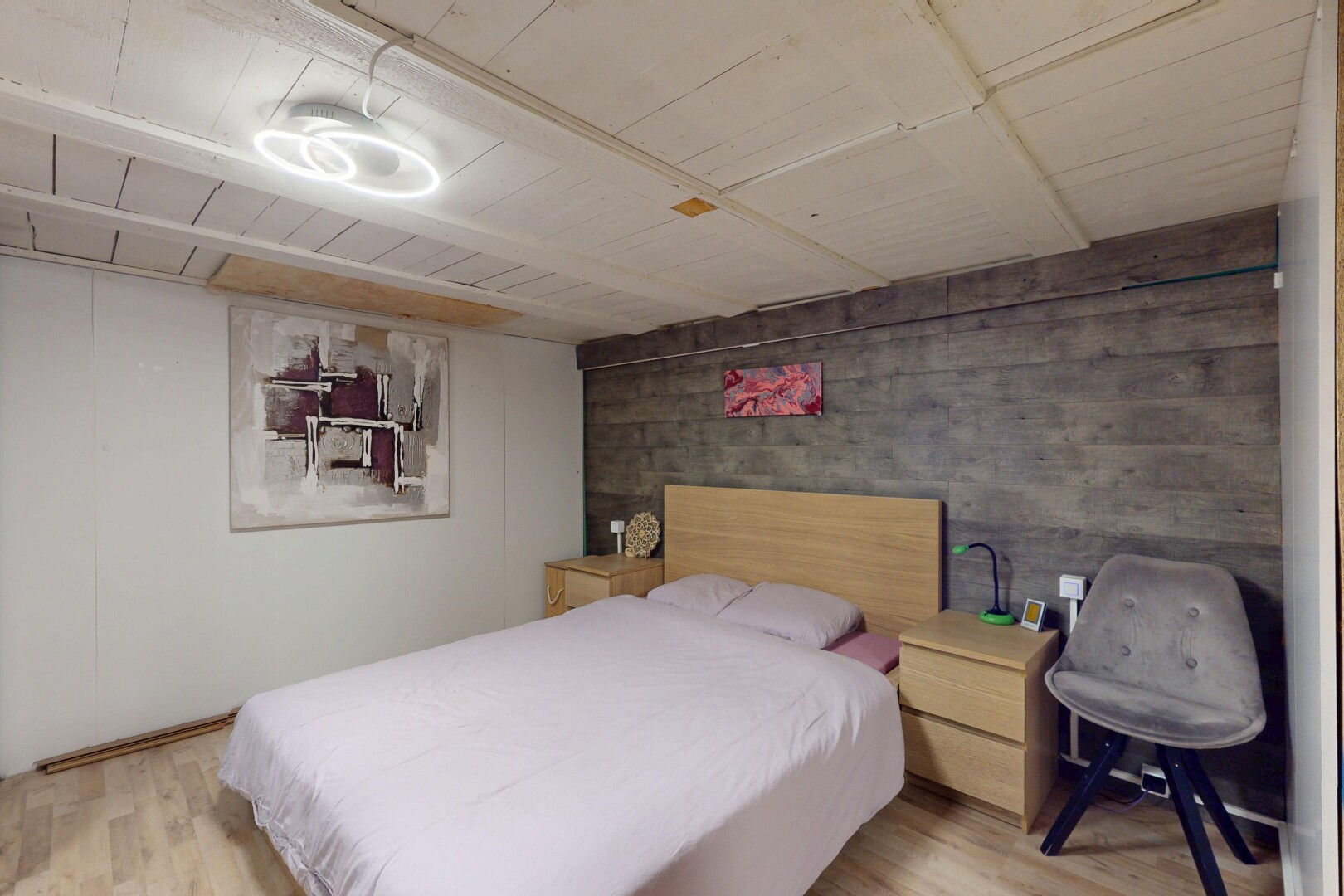 room with wood finished floors