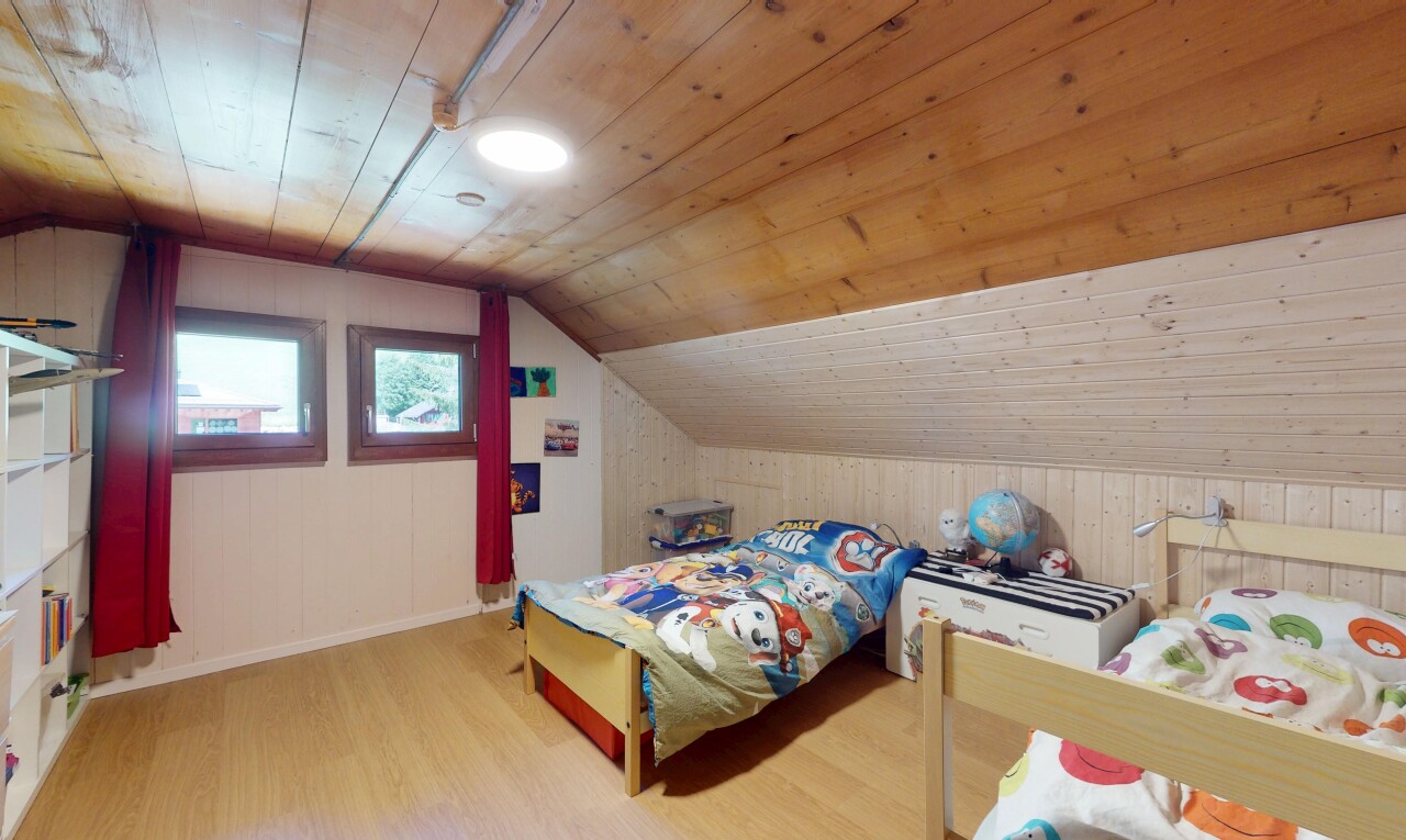 room / bedroom with wood finished floors, wood walls, lofted ceiling, and wooden ceiling