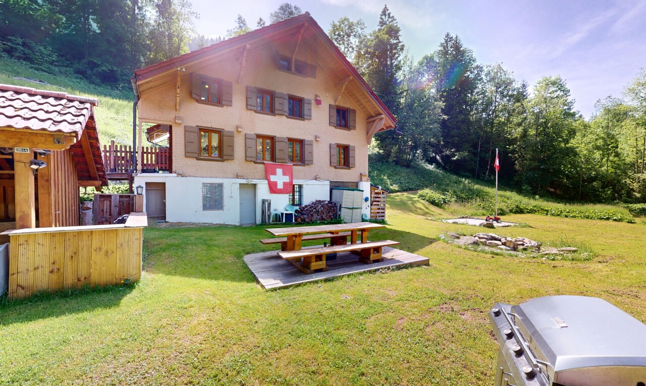 view of home with a lawn