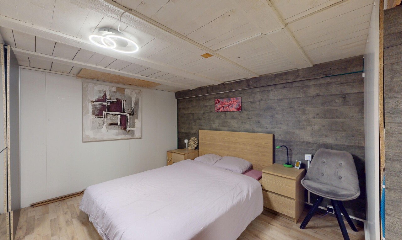 room with wood finished floors