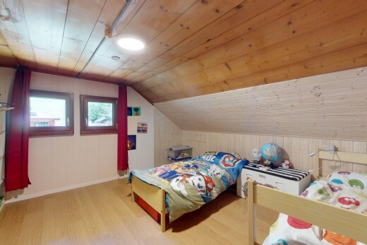 room / bedroom with wood finished floors, wood walls, lofted ceiling, and wooden ceiling