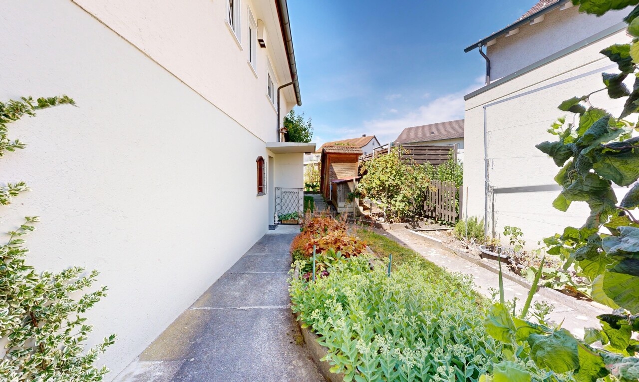 garten mit day time und zaun