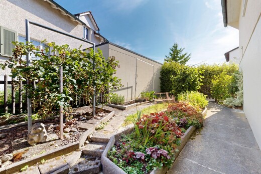 garten mit garten, zaun, from property, und day time